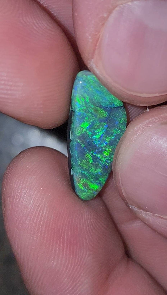5.36ct Australian Opal Lightning Ridge Semi-Black Opal